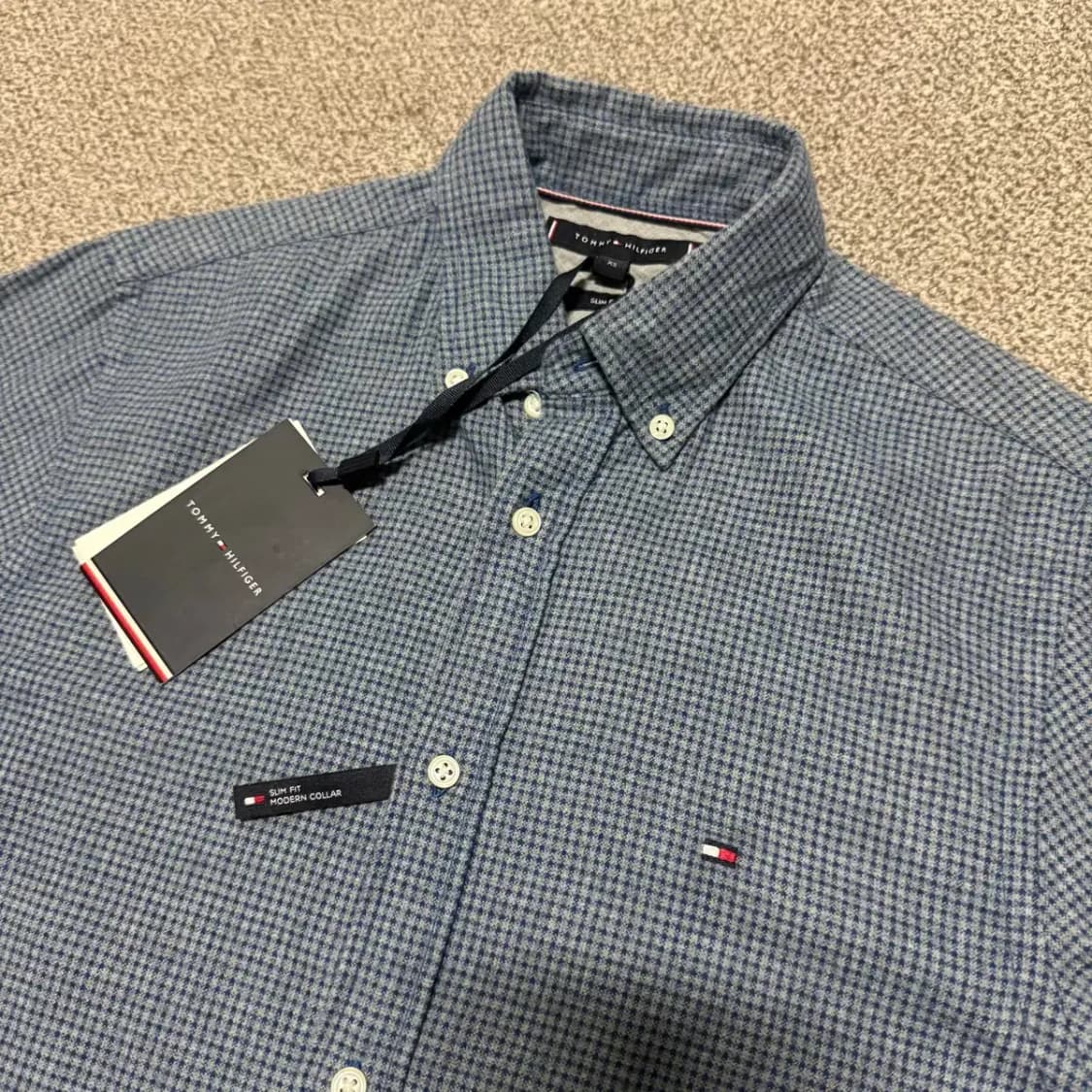 Xs 타미힐피거 체크 셔츠 상품이미지2