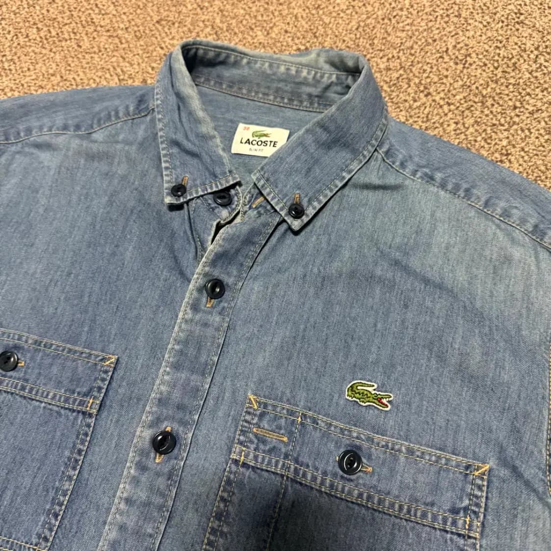 38 라코스테 데님 셔츠 상품이미지2