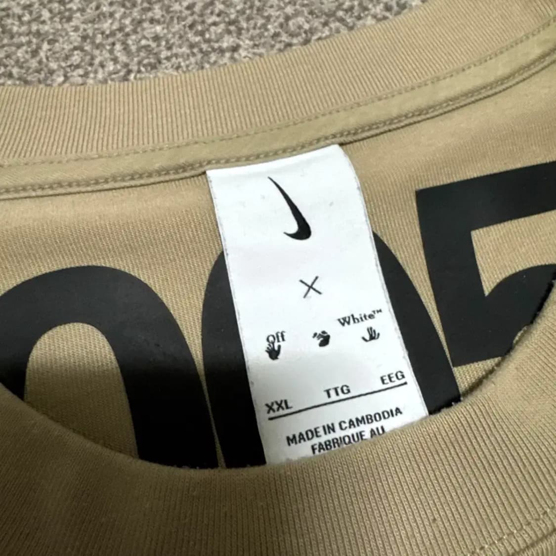 XXL 나이키 x 오프화이트 반팔 상품이미지4
