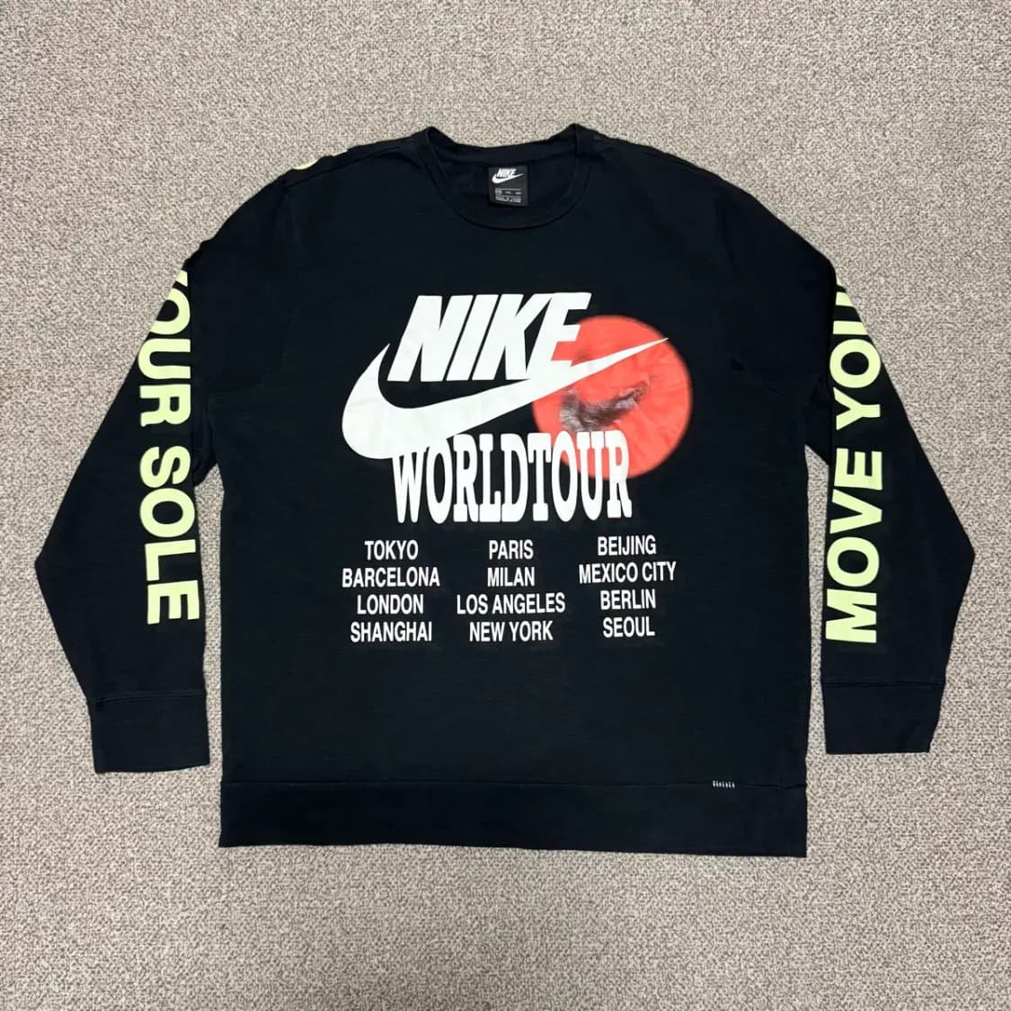 Xxl 나이키 월드투어 블랙 긴팔 상품이미지1