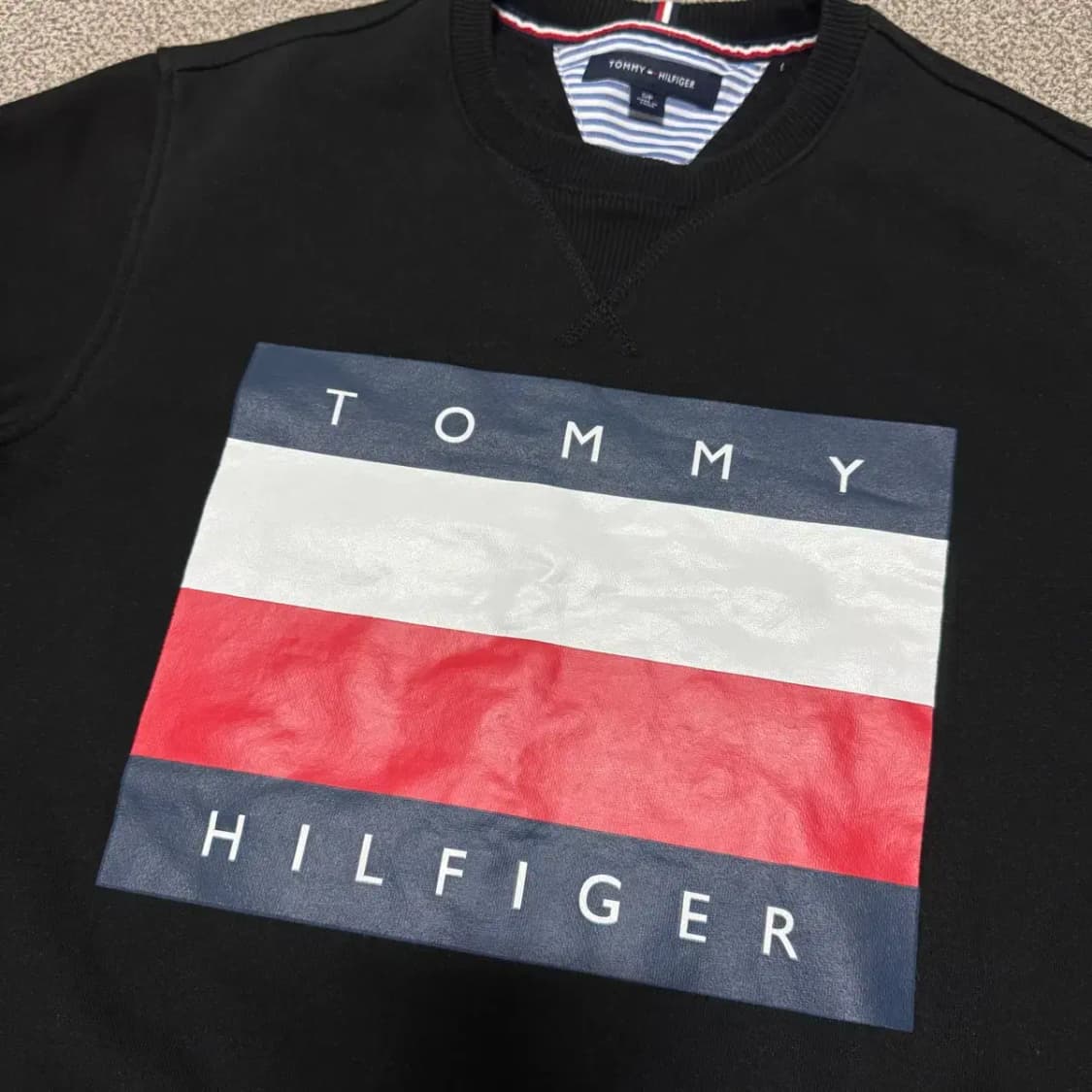 S 타미힐피거 빅로고 맨투맨 상품이미지2
