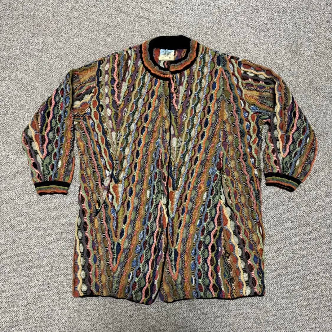 림노스 케이블 니트 집업 가디건 상품이미지1