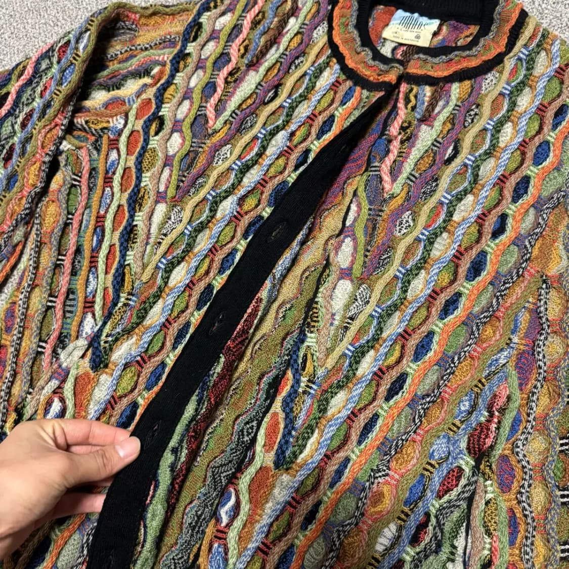 림노스 케이블 니트 집업 가디건 상품이미지4