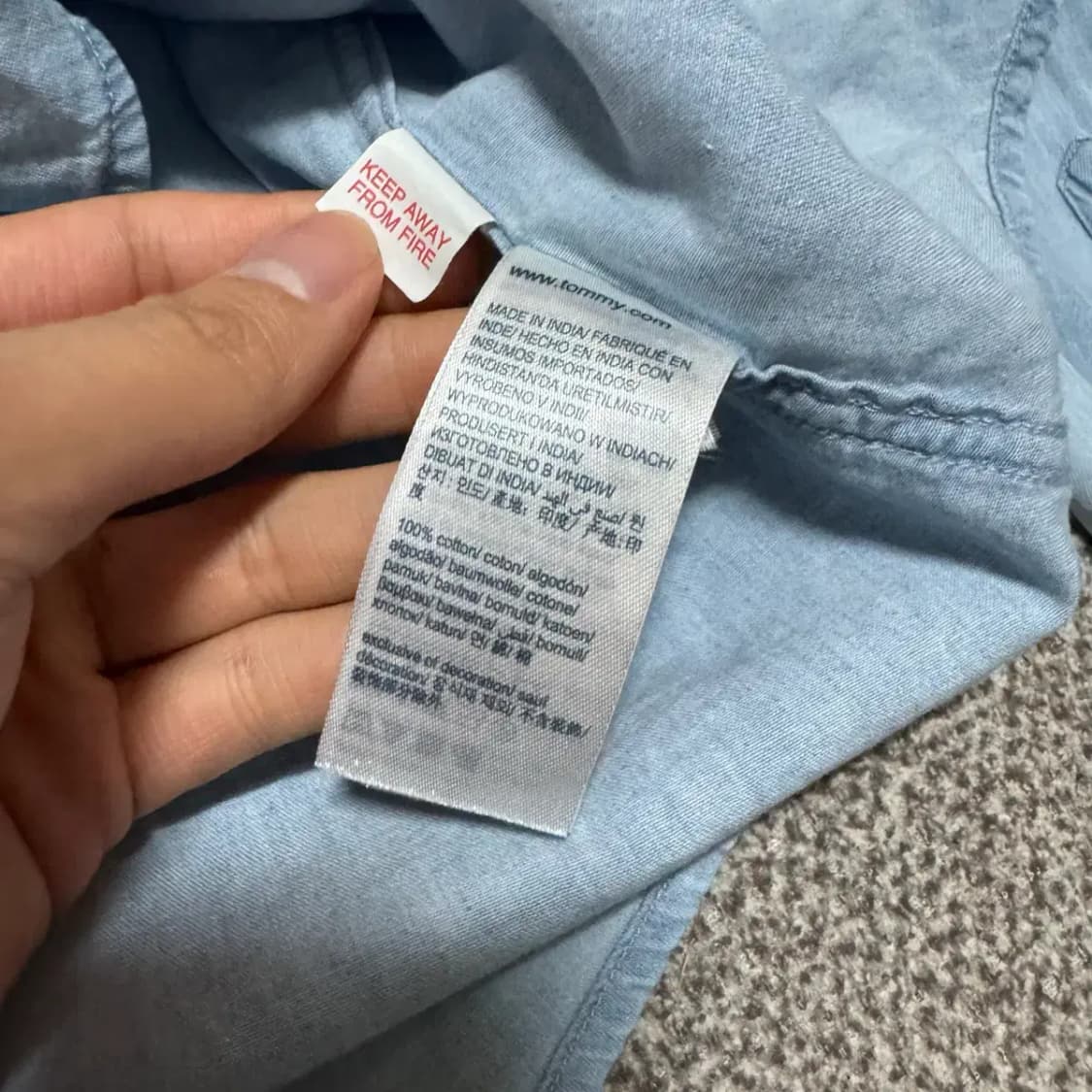 176 타미힐피거 데님 셔츠 상품이미지6