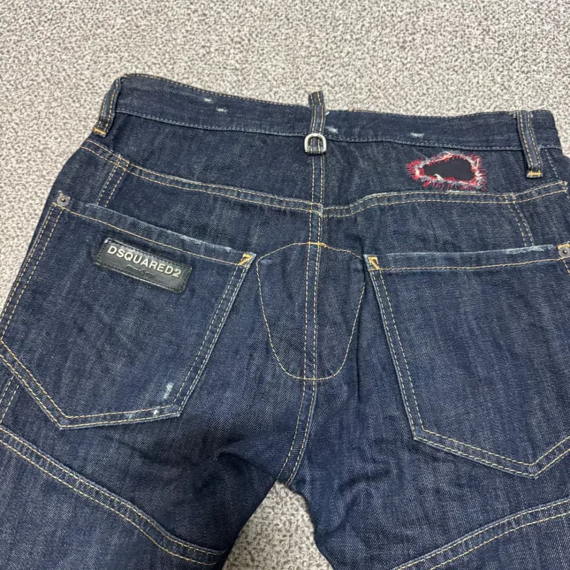 46 디스퀘어드2 앞지퍼진 바이커 데님 팬츠 상품이미지2