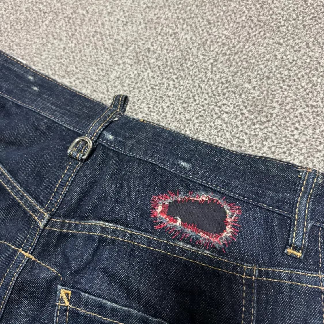 46 디스퀘어드2 앞지퍼진 바이커 데님 팬츠 상품이미지3