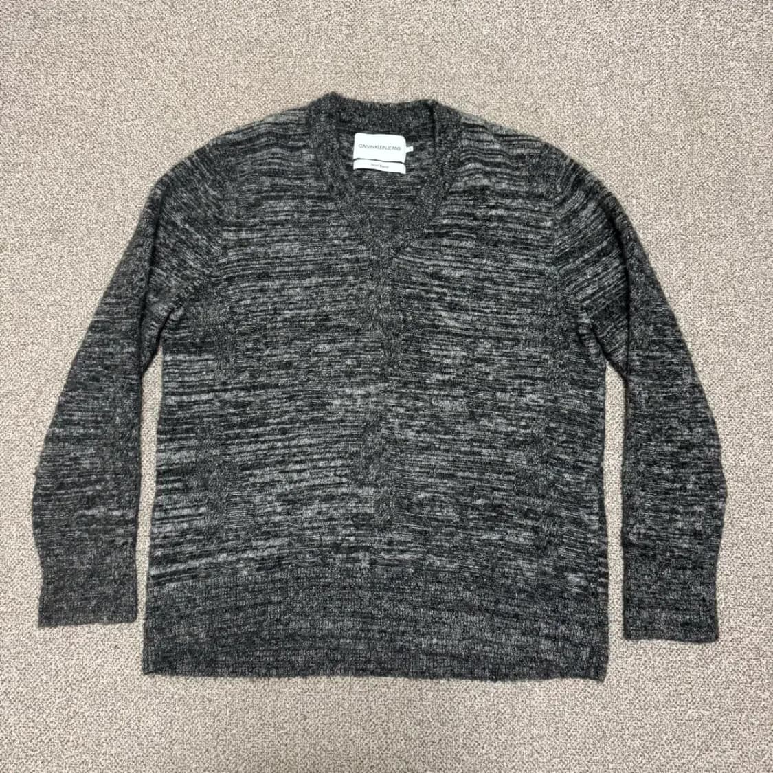 L 캘빈클라인 울 블렌드 니트 스웨터 상품이미지1