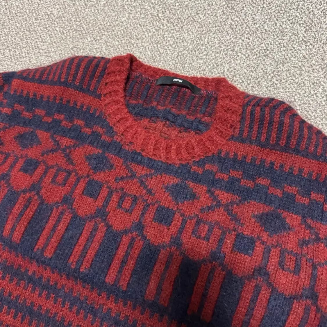 100 시스템 한섬 울 니트 스웨터 상품이미지2