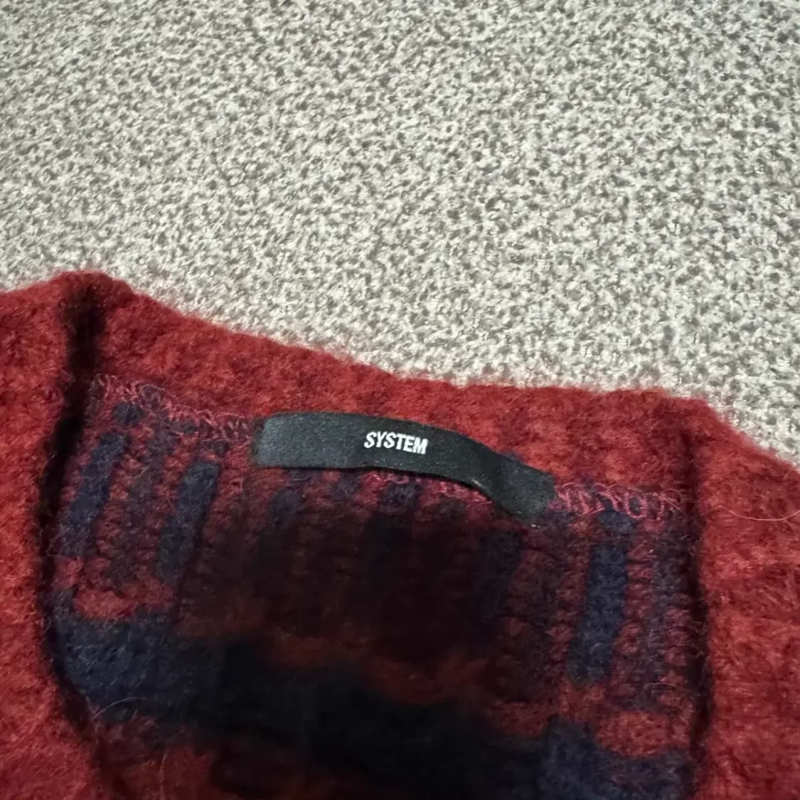 100 시스템 한섬 울 니트 스웨터 상품이미지3