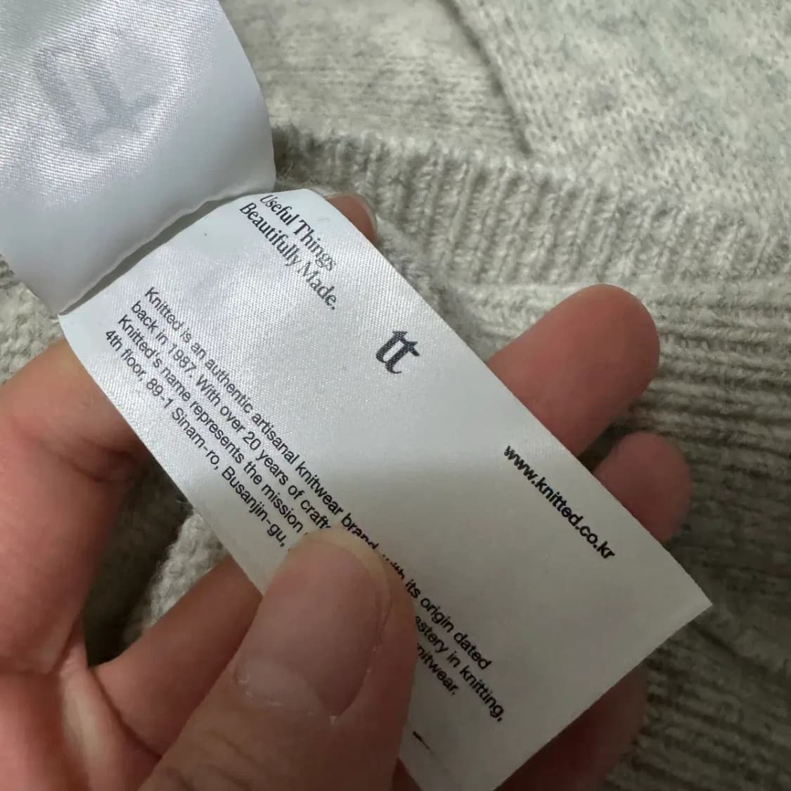 XL 니티드 쉐기독 울 가디건 상품이미지7