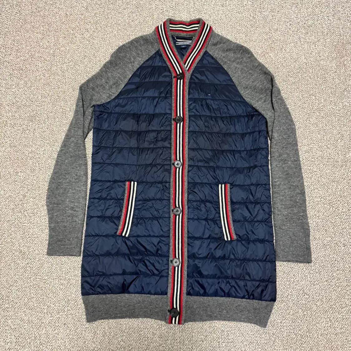 S 타미힐피거 패딩 니트 롱 가디건 상품이미지1