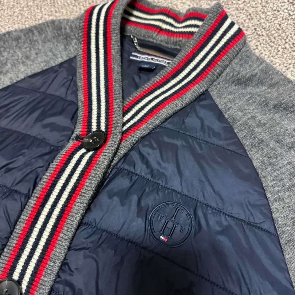 S 타미힐피거 패딩 니트 롱 가디건 상품이미지2