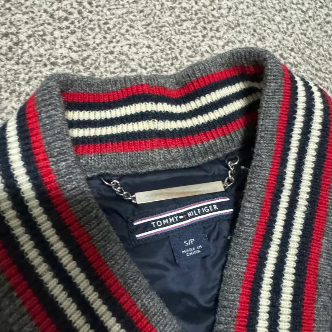 S 타미힐피거 패딩 니트 롱 가디건 상품이미지3