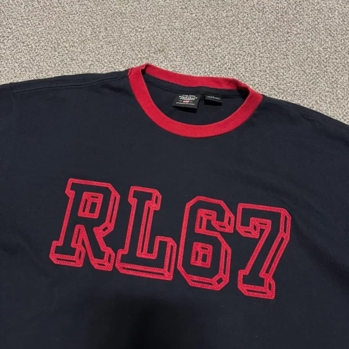 M 폴로랄프로렌 RL67 블랙 반팔 상품이미지2