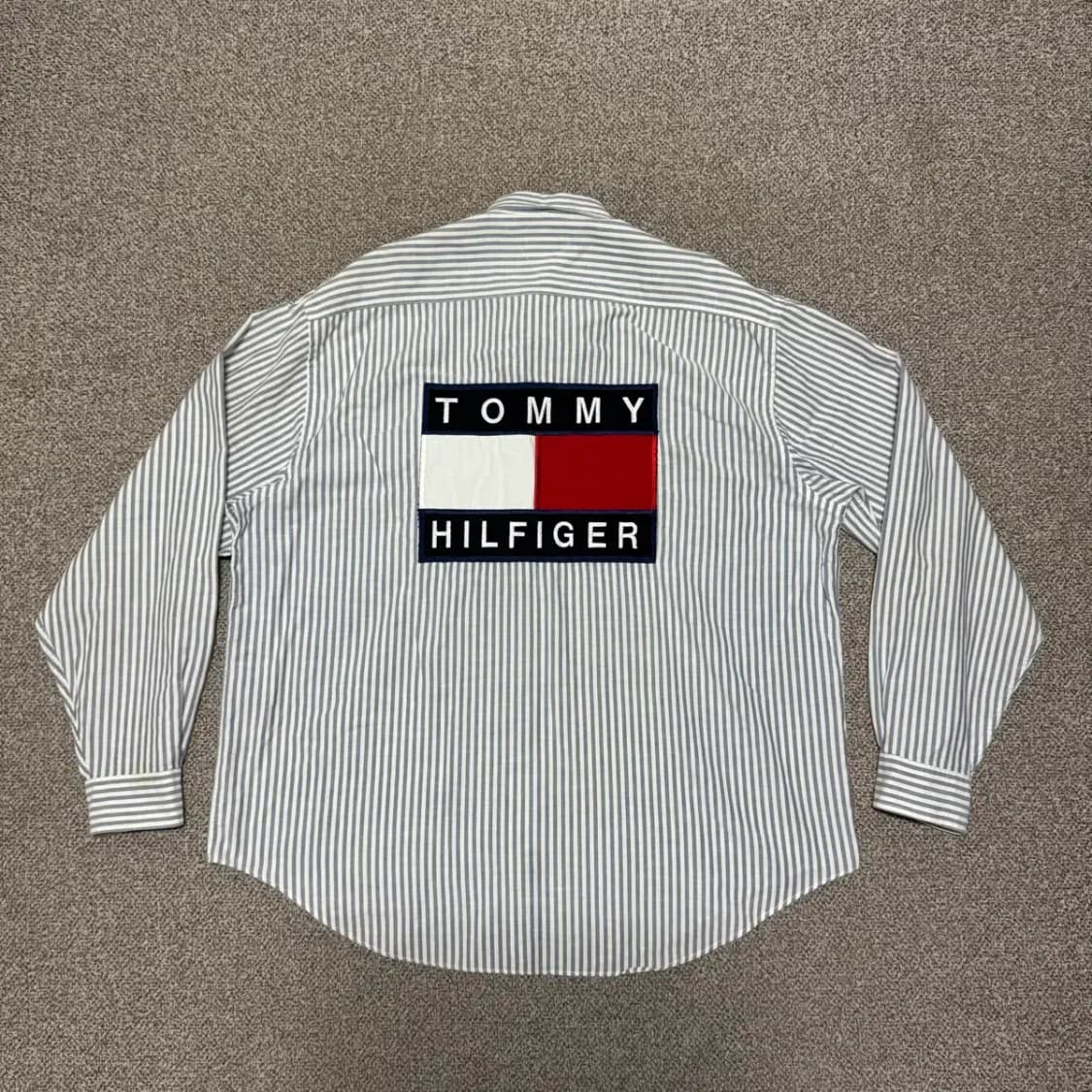 L 타미힐피거 빅플래그 스트라이프 셔츠 상품이미지1