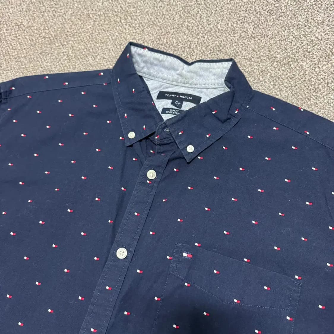 XL 타미힐피거 패턴 반팔 셔츠 상품이미지2