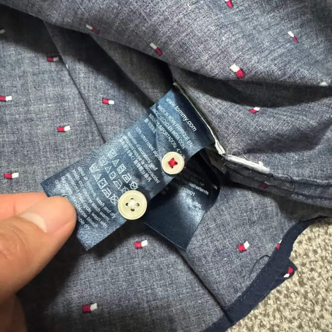 XL 타미힐피거 패턴 반팔 셔츠 상품이미지4