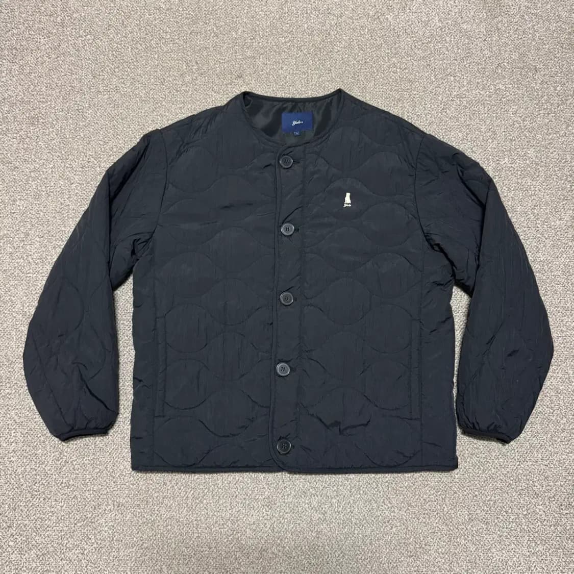 L Yale 예일 블랙 퀼팅 자켓 상품이미지1