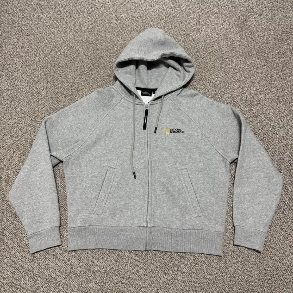 S 내셔널지오그래픽 회색 후드집업 상품이미지1