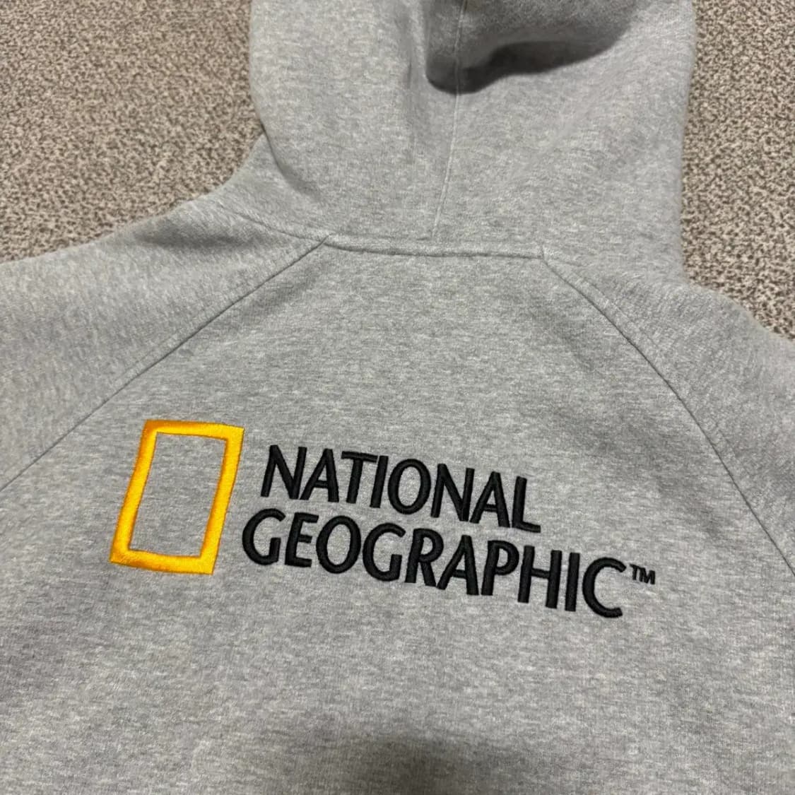 S 내셔널지오그래픽 회색 후드집업 상품이미지7
