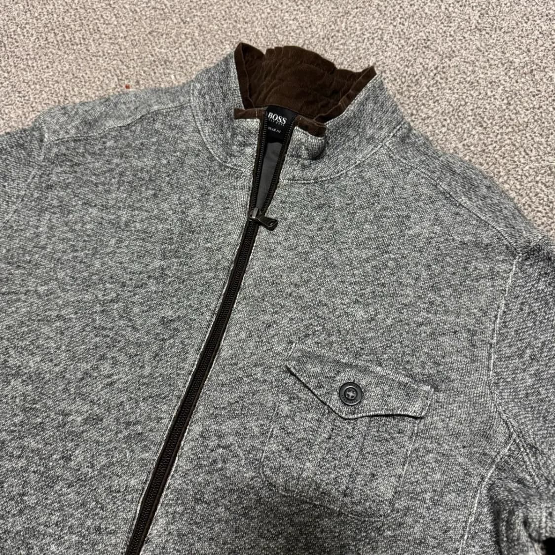 L 휴고보스 니트 집업 상품이미지2