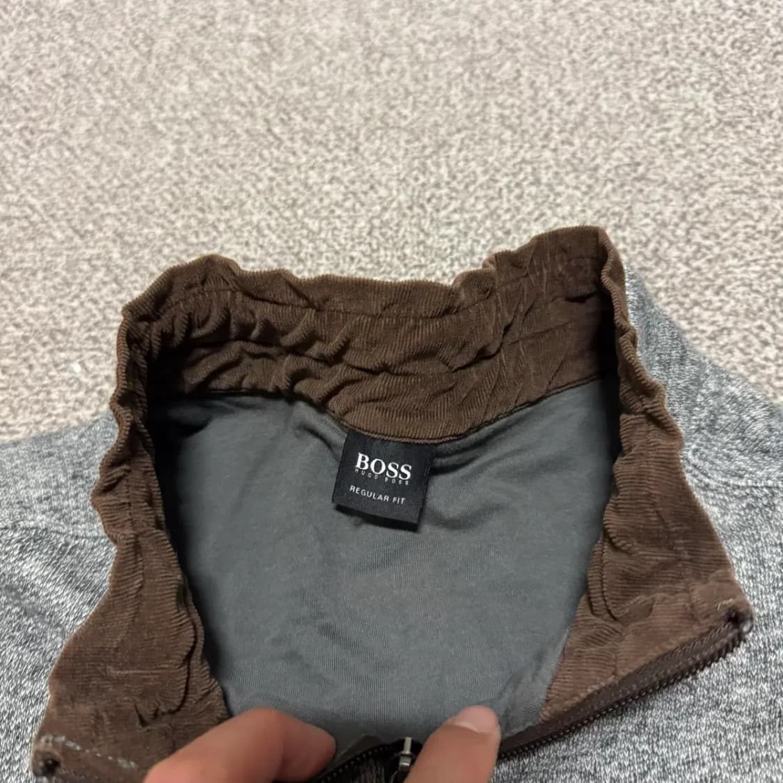 L 휴고보스 니트 집업 상품이미지3