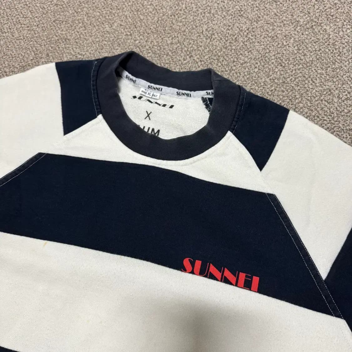XL 써네이 SUNNEI 스트라이프 맨투맨 상품이미지2