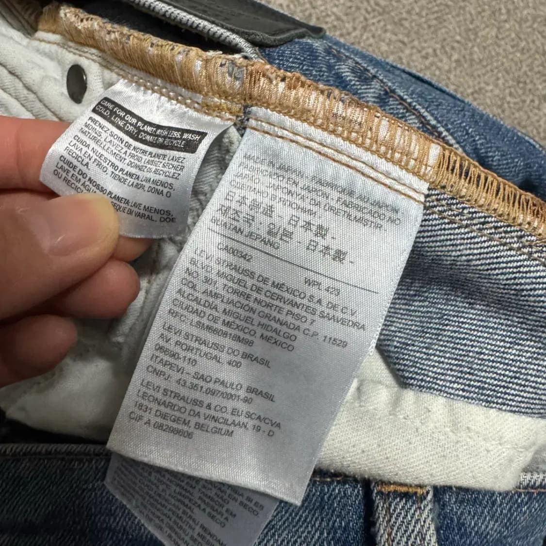 32 리바이스 511 청바지 made & crafted 상품이미지10