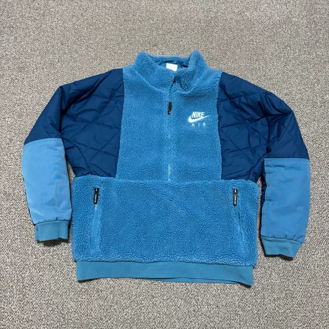 L 나이키 에어 쉐르파 플리스 반집업 보이즈 여성 상품이미지1