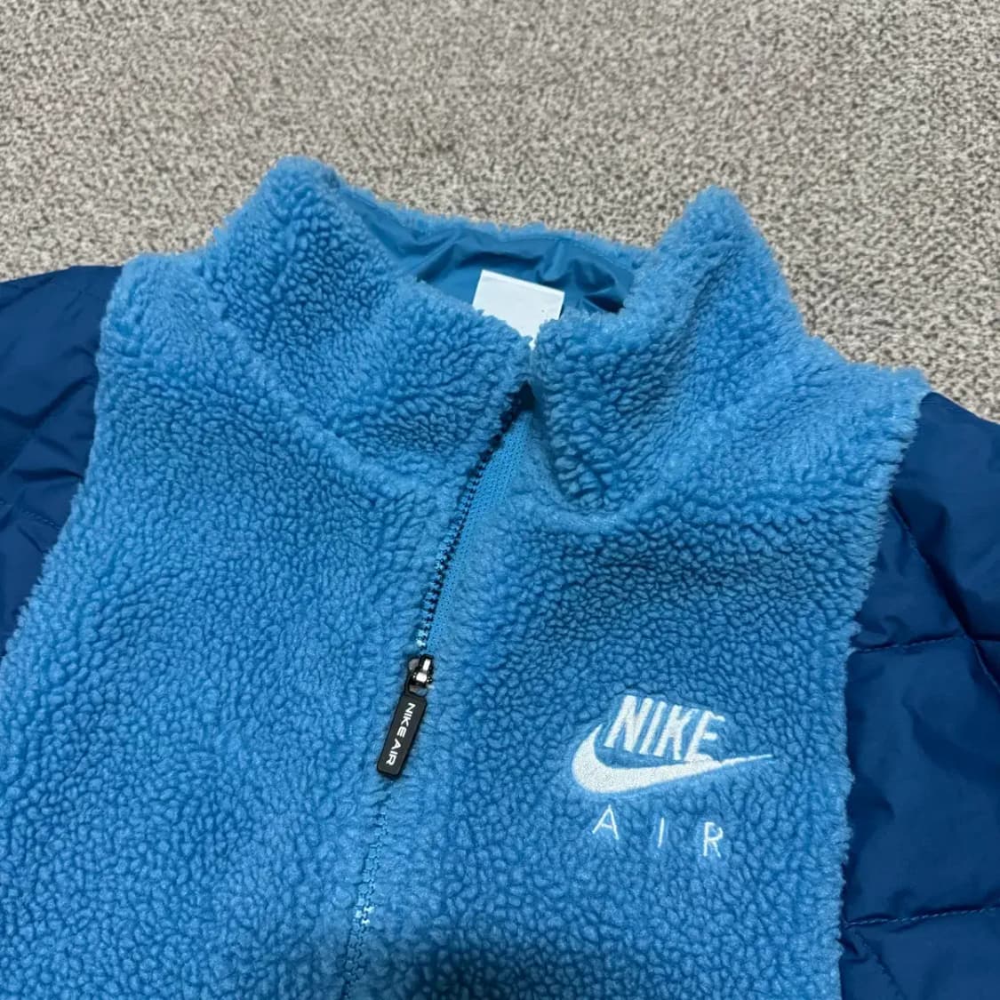 L 나이키 에어 쉐르파 플리스 반집업 보이즈 여성 상품이미지2