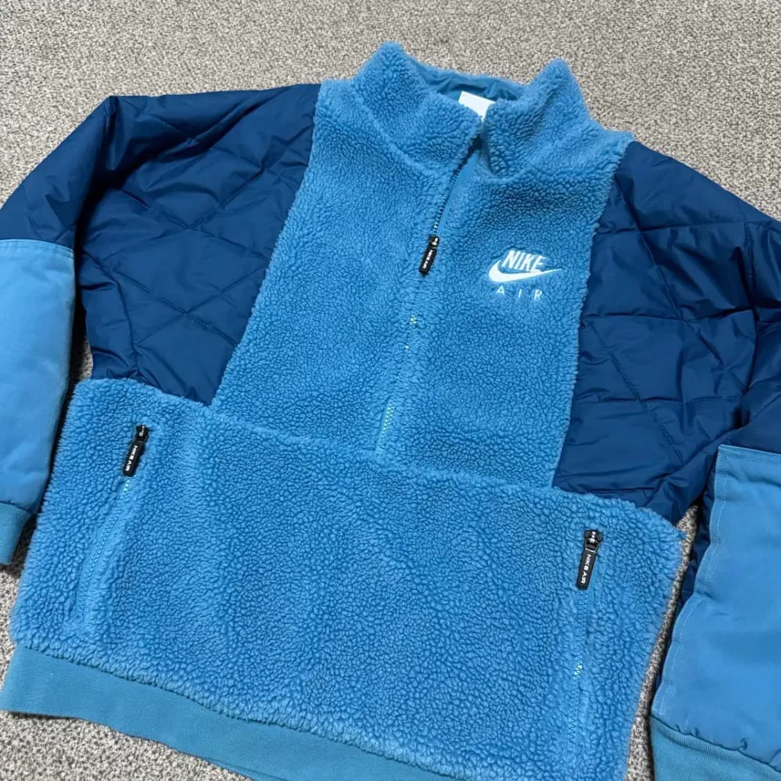 L 나이키 에어 쉐르파 플리스 반집업 보이즈 여성 상품이미지7