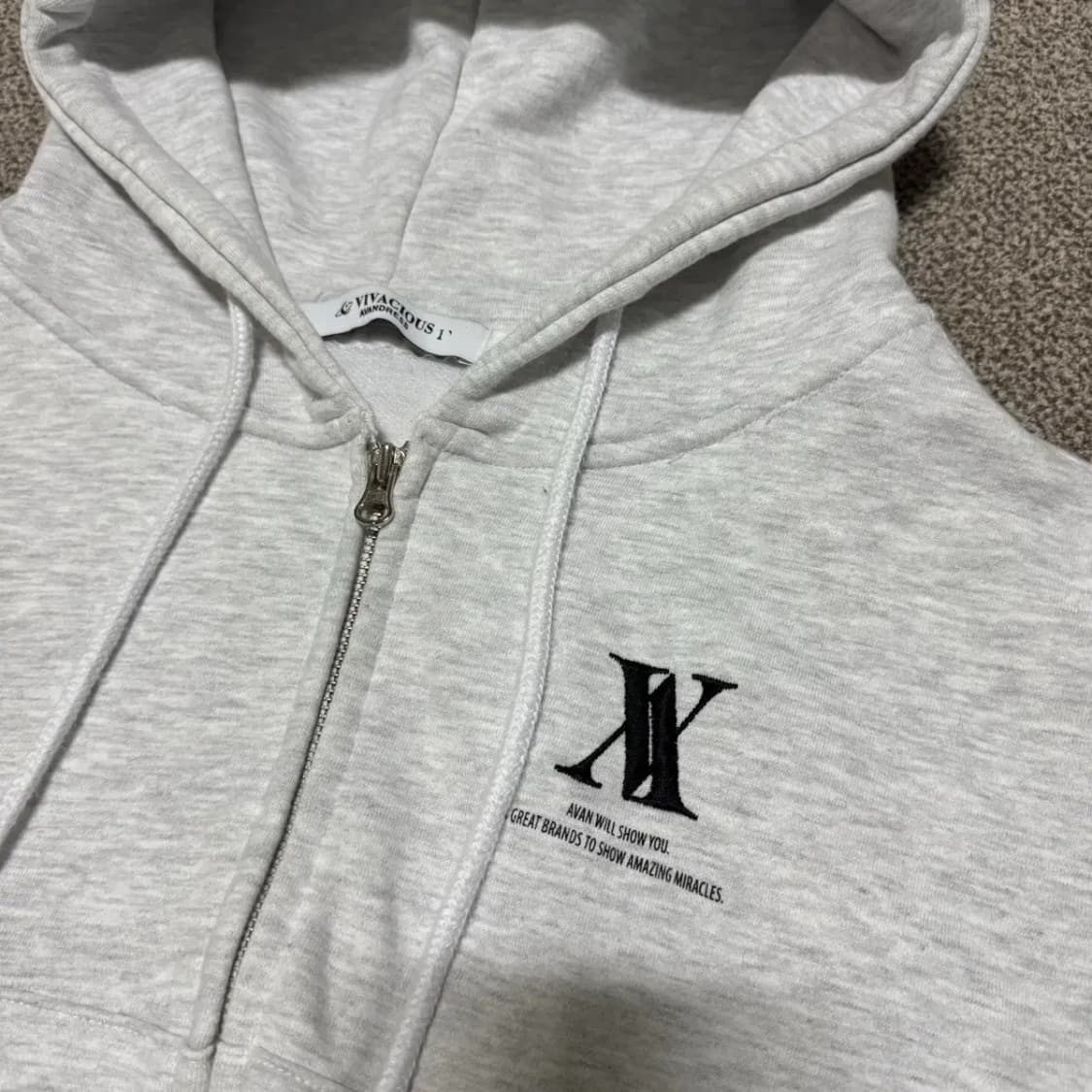 1 어반드레스 크롭 후드집업 상품이미지2