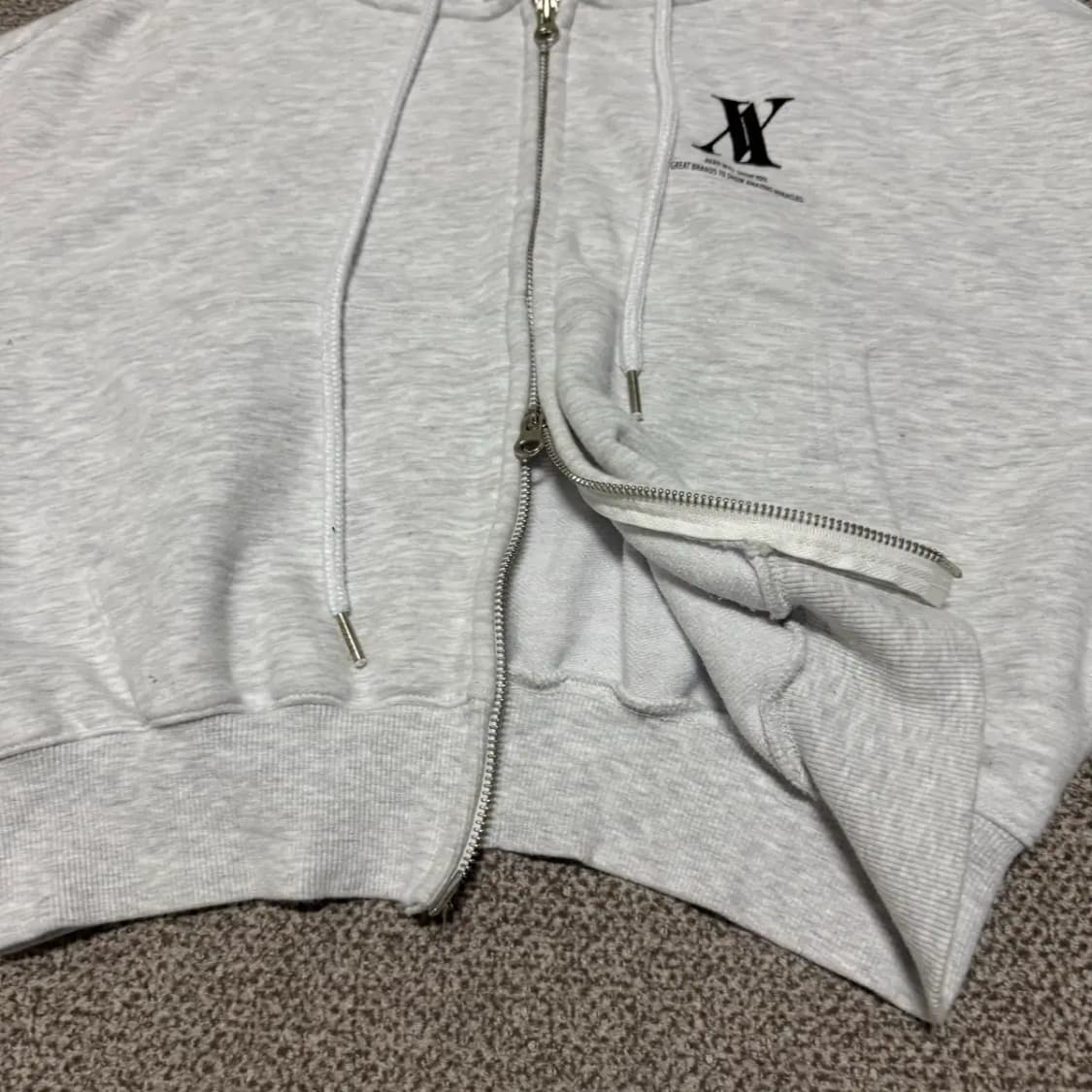 1 어반드레스 크롭 후드집업 상품이미지3