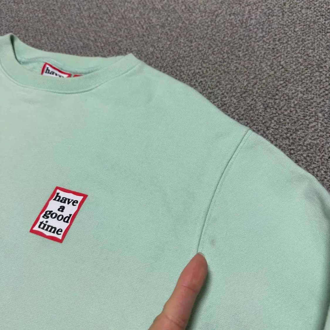 L 헤브어굿타임 맨투맨 상품이미지5