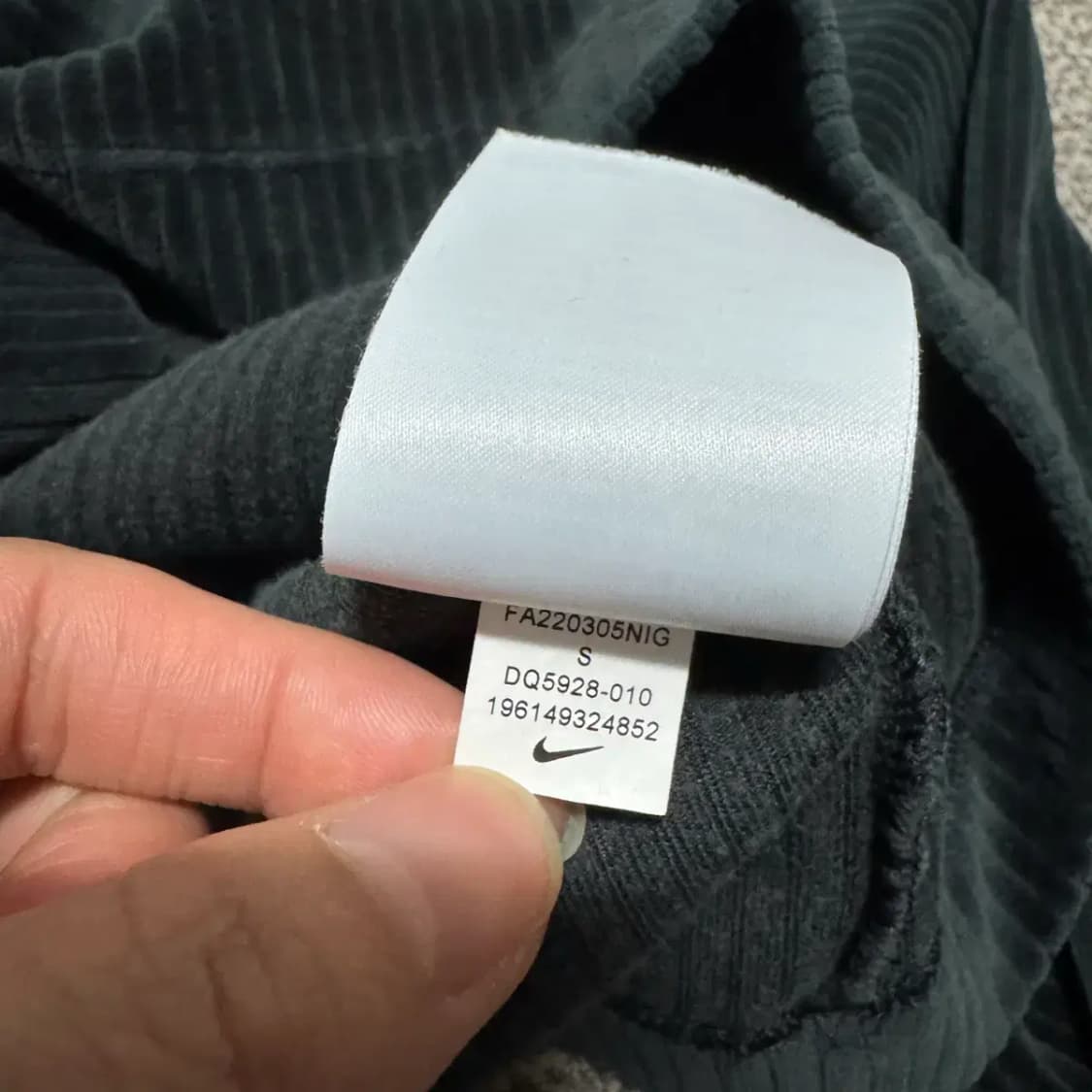 S 나이키 벨루어 크롭 후드티 여성 상품이미지5