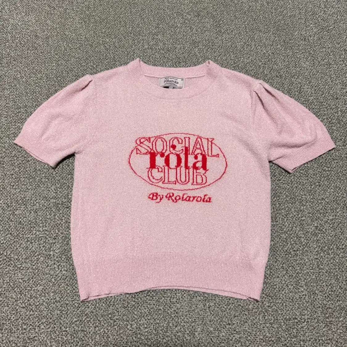 F 로라로라 반팔 니트 상품이미지1