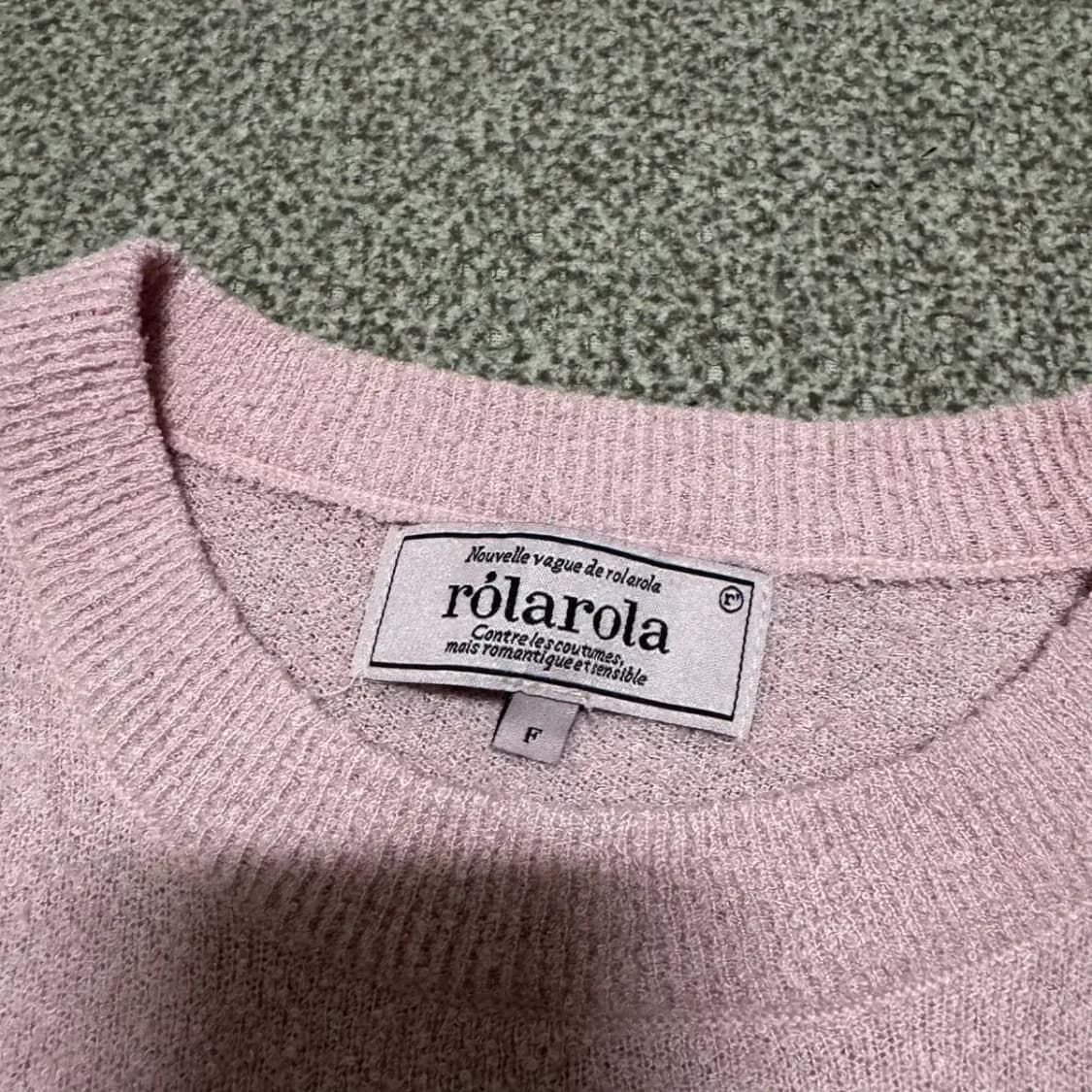 F 로라로라 반팔 니트 상품이미지3