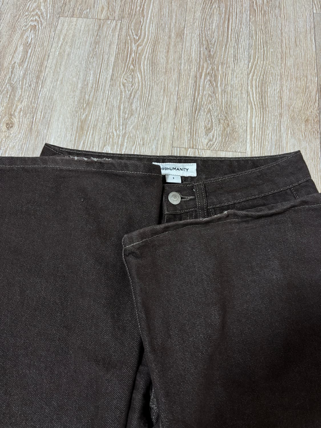 Maxi boots cut denim (toffee brown) 상품이미지8