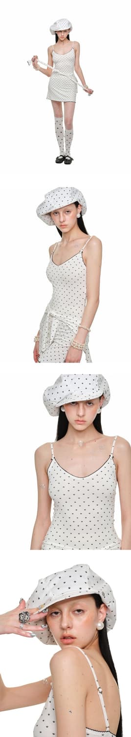 1JINN STUDIO 도트 뉴스보이캡 상품이미지3