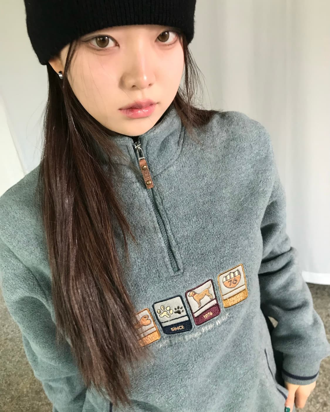 그레이블루 퍼피 하프집업 상품이미지4