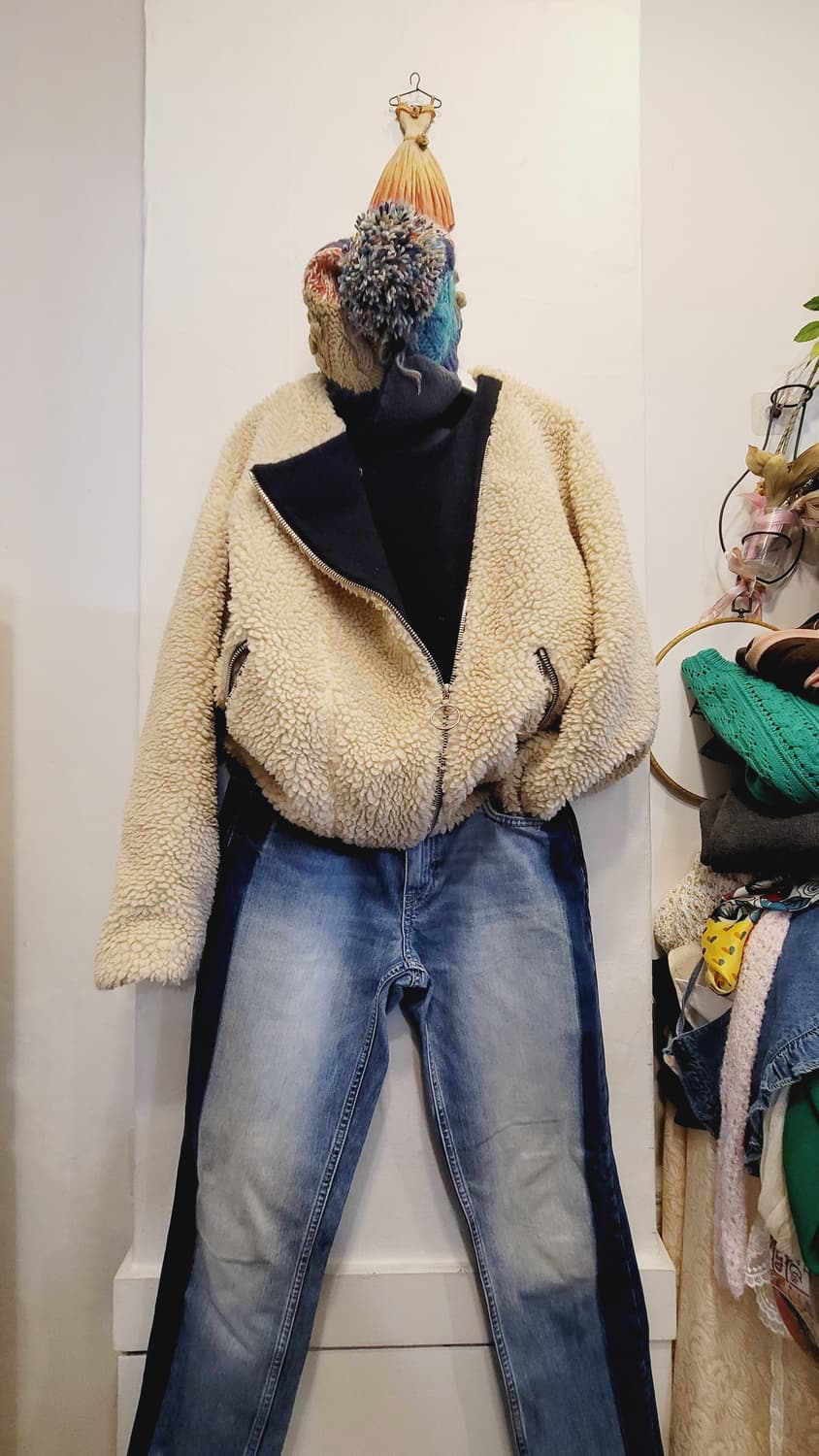 뉴욕 Yuneho 뽀글이 집업 라이더 상품이미지1