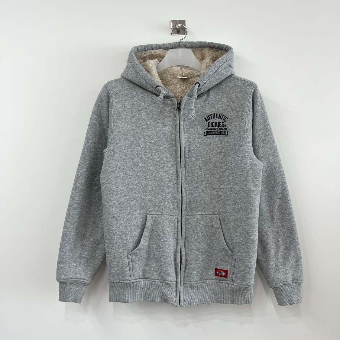 디키즈 보아털 안감 그레이 후드집업 상품이미지2