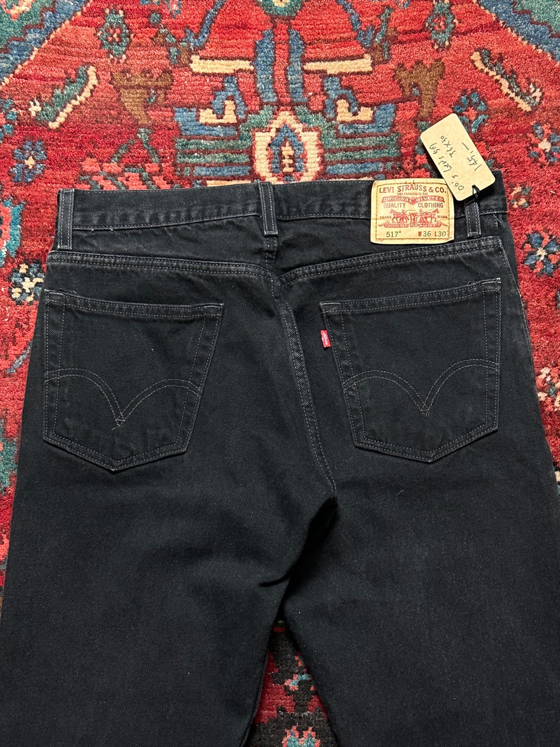 00's 리바이스 517 블랙 부츠컷 플레어진 상품이미지6