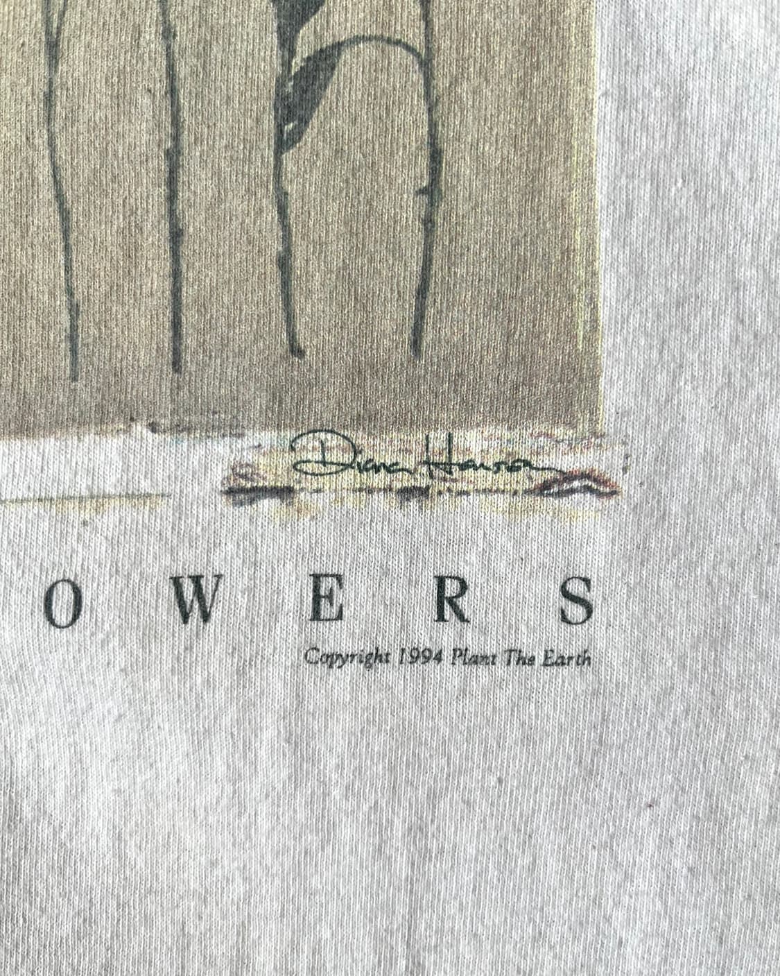 1990s "Flowers" USA Vintage 1/2 T-Shirt 상품이미지6