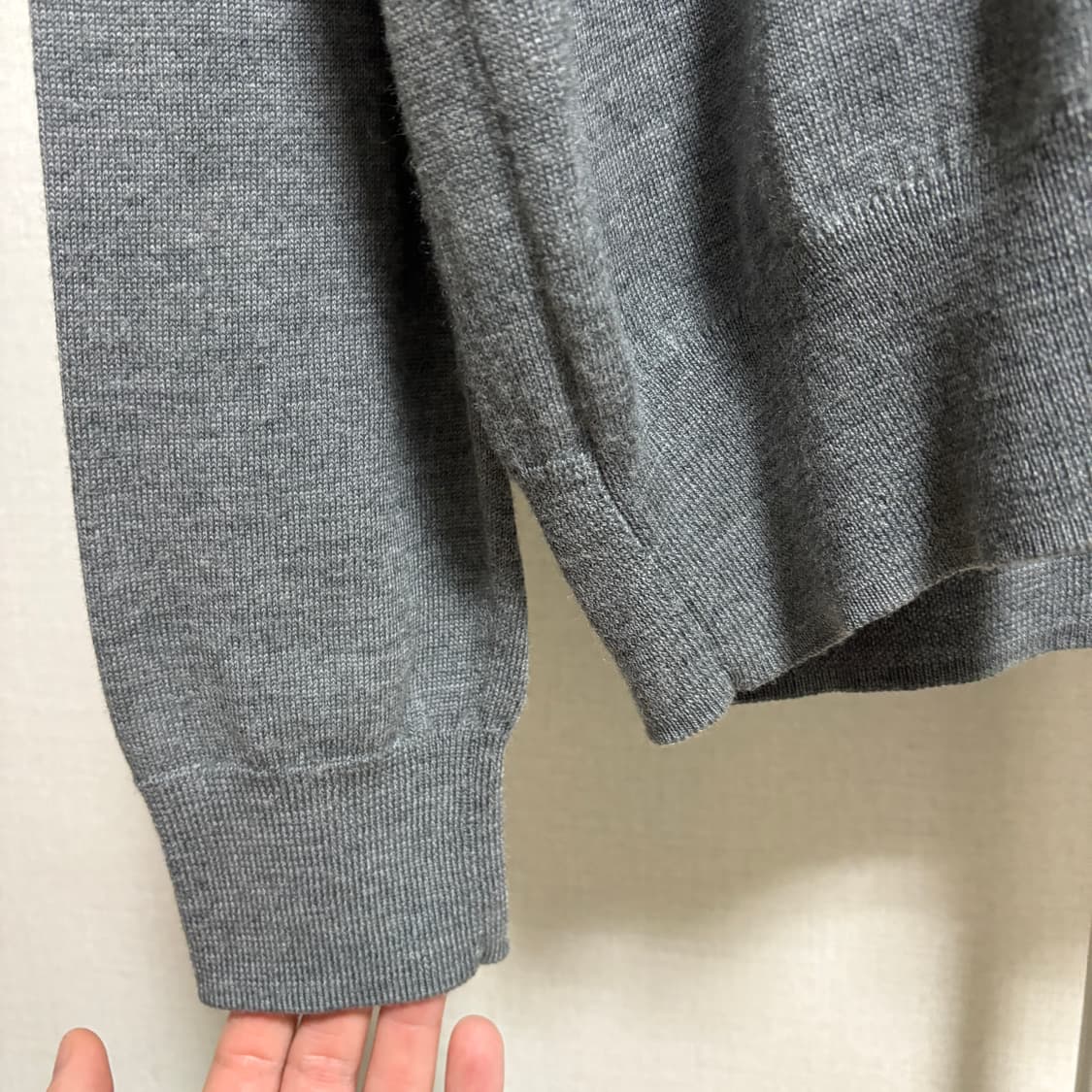 폴로 랄프로렌 워셔블 메리노울 V넥 니트 / 그레이, L 상품이미지6