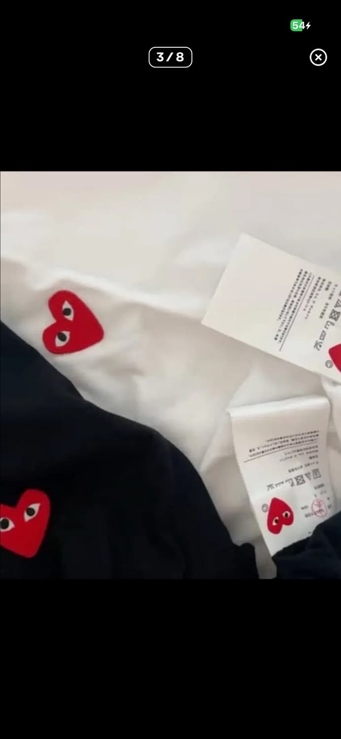 🔥[무료배송/새상품]🔥 꼼데가르송 레드와펜 반팔티 2 color 상품이미지3