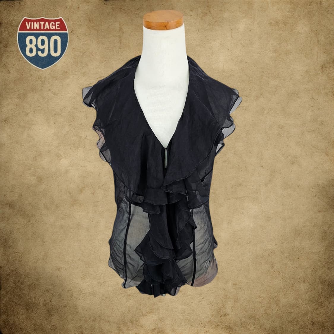 [2] Ralph Lauren 랄프로렌 실크 블라우스 조끼 상품이미지1