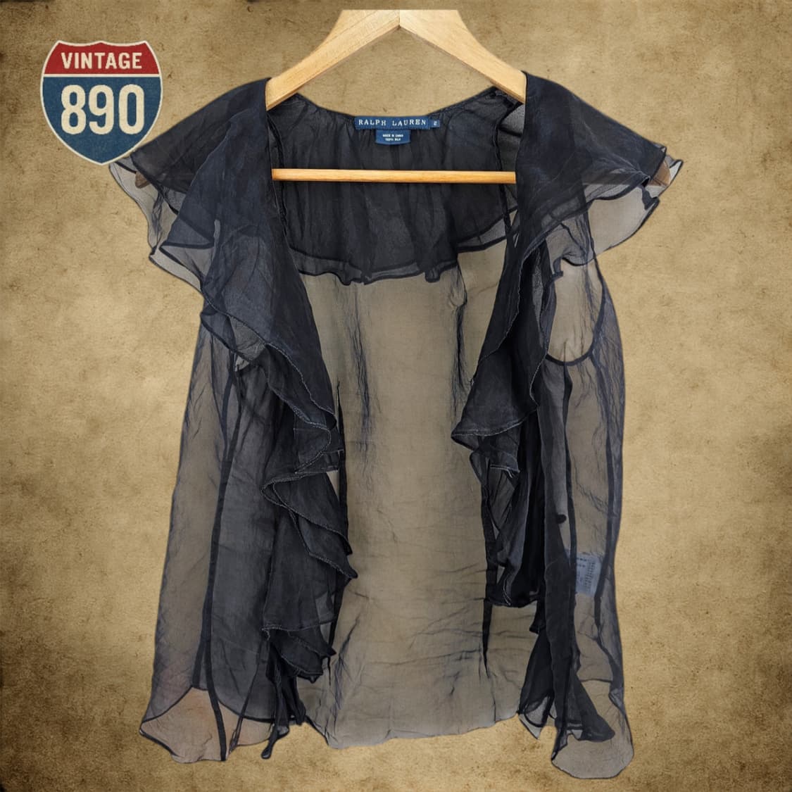 [2] Ralph Lauren 랄프로렌 실크 블라우스 조끼 상품이미지5