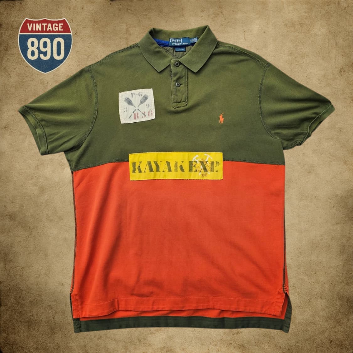 [XL] POLO 폴로 랄프로렌 카누 카라 반팔티 상품이미지1