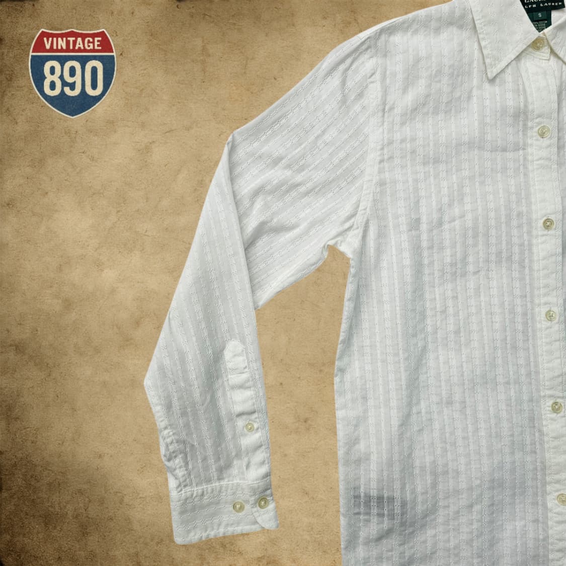 [S] Ralph Lauren 랄프로렌 여성 패턴짜임 블라우스 셔츠 상품이미지7